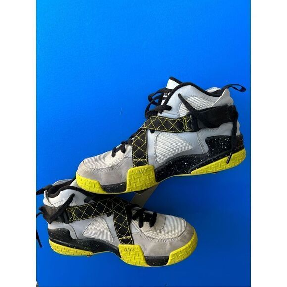 Nike Air Raid Shoes Mens Size 11 Wolf Gray Venom Green Team Basketball Sneakers main image 7